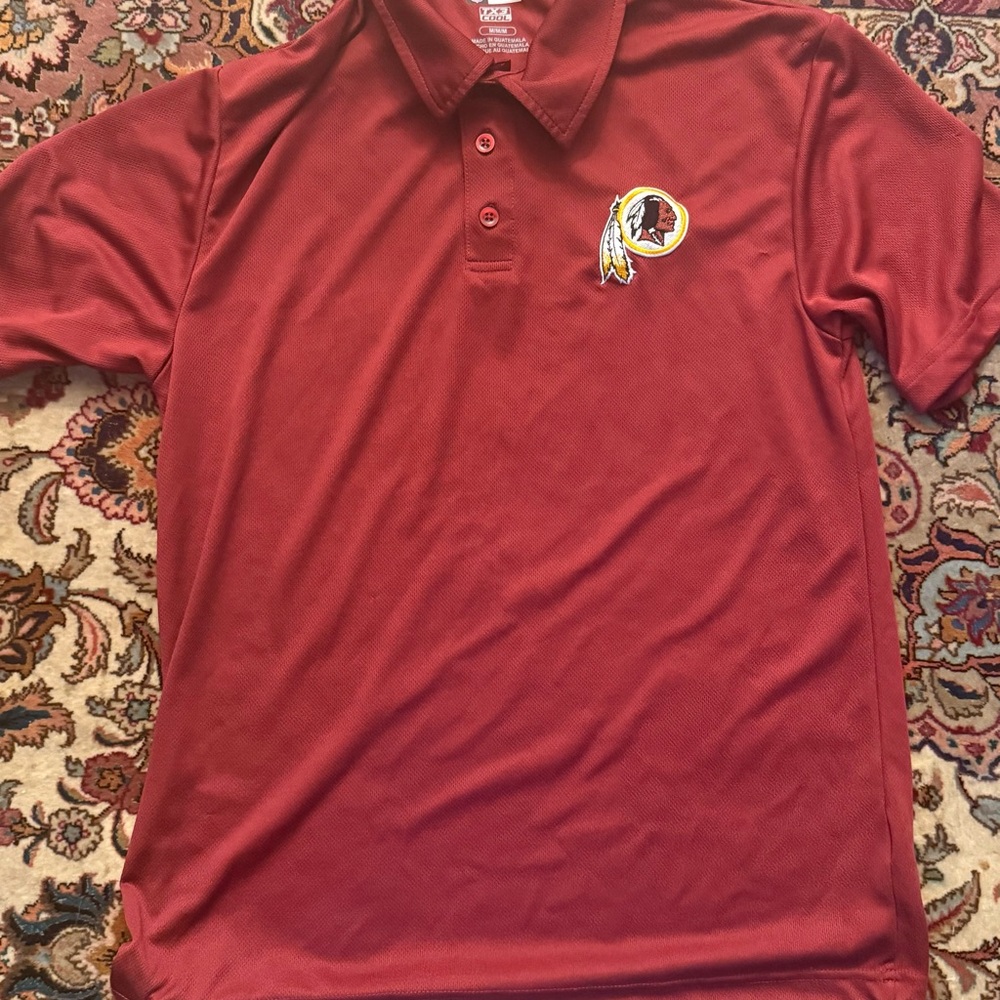 Washington Redskins Team Apparel Maroon Polo Shirt with Logo